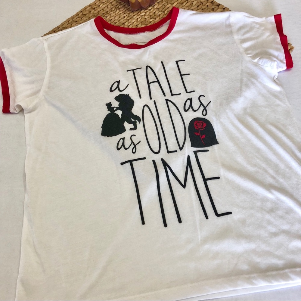 Disney Beauty & Beast Top Size XL Jr.
